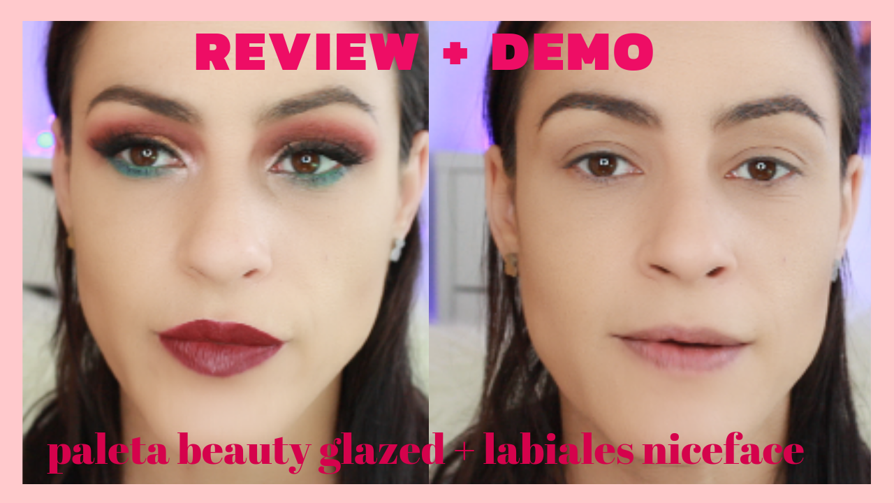 Review + demo Paleta de sombras Beauty Glazed + Trío de labiales Niceface